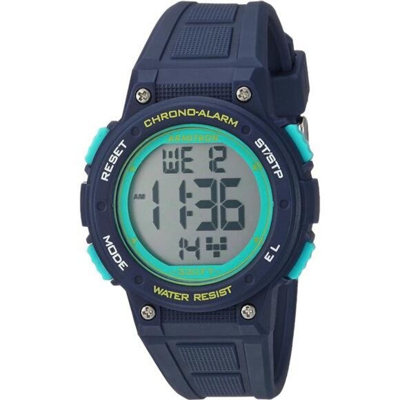 Sport Women's Digital Chronograph Resin Strap Watch, 45/7086